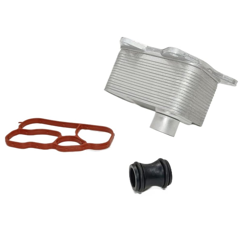ThpeMakcr Engine Oil Cooler with Gasket Kit Replacement for Volkswagen Tiguan Passat #06K 117 021 B - Image 4